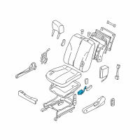 OEM Infiniti QX4 Front Seat Slide Switch, Left Diagram - 87066-C9904