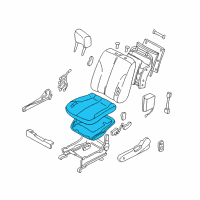 OEM 2001 Nissan Maxima Cushion Assy-Front Seat Diagram - 87300-4Y110