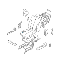 OEM Infiniti I30 Pad-Front Seat Cushion Diagram - 87311-2Y400