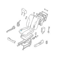 OEM 2000 Nissan Maxima Pad-Front Seat Cushion Diagram - 87311-2Y400