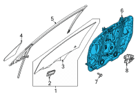 OEM 2022 Kia K5 Panel Assembly-Front Dr Diagram - 82471L3000