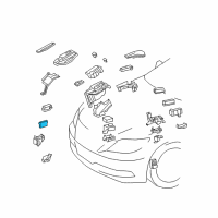 OEM Lexus LS600h Multiplex Network Front Lamp Computer Diagram - 89219-50051