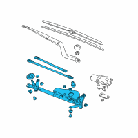 OEM 2017 Honda Accord Link, FR. Wiper Diagram - 76530-T3V-A01