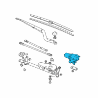 OEM 2017 Honda Accord Motor, Front Wiper Diagram - 76505-T3V-A01