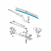 OEM Honda Accord Rubber, Blade (475Mm) Diagram - 76632-TA0-A02