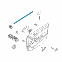 OEM 2019 Hyundai Sonata Weatherstrip-Front Door Belt Inside LH Diagram - 82231-C1000