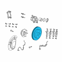 OEM 2012 Jeep Liberty Front Brake Rotor Diagram - 4779599AB