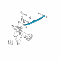 OEM Dodge Ram 1500 Rear Leaf Spring Diagram - 52121697AB