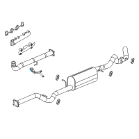 OEM Chevrolet Silverado Front Pipe Insulator Diagram - 15860245