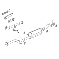 OEM GMC Sierra Front Pipe Insulator Diagram - 15860245