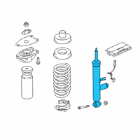 OEM 2017 BMW 230i Rear Shock Absorber Diagram - 37-12-6-861-777