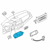 OEM 2014 BMW X5 Instrument Cluster Diagram - 62-10-6-805-236