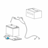 OEM 2004 Hyundai XG350 Bracket-Battery Mounting Diagram - 37160-38000