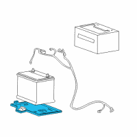 OEM Kia Amanti Tray Assembly-Battery Diagram - 371503F000