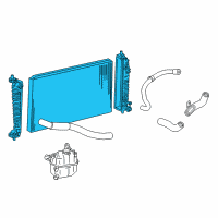 OEM 2007 Mercury Monterey Radiator Assembly Diagram - H2MZ-8005-N