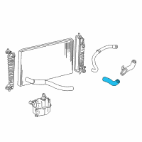 OEM 2004 Mercury Monterey Lower Hose Diagram - XF2Z-8286-AB