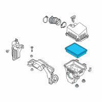 OEM 2018 Toyota Yaris iA Air Filter Diagram - 17801-WB001