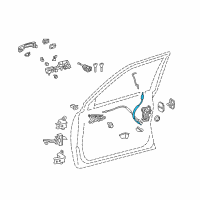 OEM Lexus LX570 Cable Assembly, FR Door Diagram - 69750-60062