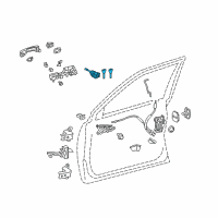 OEM 2019 Toyota Land Cruiser Cylinder & Keys Diagram - 69052-60400