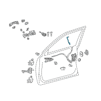 OEM 2018 Lexus LX570 Rod, Front Door Lock Open Diagram - 69311-60070