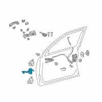 OEM 2020 Lexus LX570 Check Assembly, FR Door Diagram - 68610-60132