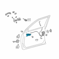OEM 2017 Lexus LX570 Front Door Inside Handle Sub-Assembly Right Diagram - 67605-60080-E0