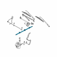 OEM 2002 Ford Escape Washer Hose Diagram - YL8Z-17408-AA