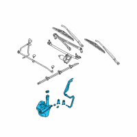 OEM 2002 Ford Escape Reservoir Assembly Diagram - 7L8Z-17618-A