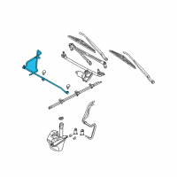 OEM 2001 Ford Escape Washer Hose Diagram - YL8Z-17K605-AA