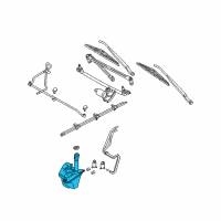 OEM Ford Escape Washer Reservoir Diagram - YL8Z-17618-AA