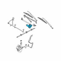 OEM 2001 Mercury Sable Front Motor Diagram - 6F1Z-17508-AARM