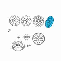 OEM 2002 Kia Spectra Wheel Hub Cap Cover Diagram - 0K2N137170