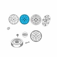 OEM 2003 Kia Spectra Wheel-Disc, Aluminum Diagram - K9965U15540