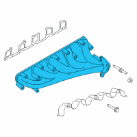 OEM 2004 Dodge Ram 1500 Exhaust Manifold Diagram - 5037122AC