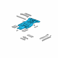 OEM 2004 Acura MDX Panel, Floor Diagram - 65111-S3V-A02ZZ