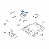 OEM 2014 Nissan Rogue Select Switch Sunroof Diagram - 25450-JU40A