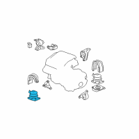 OEM Acura Rubber Assembly, Front Engine Mounting Diagram - 50830-STX-A02