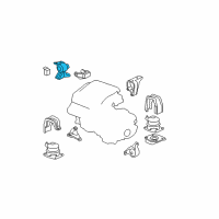 OEM 2008 Acura MDX Mounting Assembly, Engine Side Diagram - 50820-STX-A02