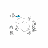 OEM 2007 Honda Ridgeline Bracket, Engine Side Mounting Diagram - 50824-SJC-A00