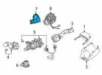 OEM Lexus NX250 SENSOR, STEERIG W/LO Diagram - 8924B-78010