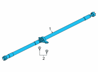 OEM Ford Bronco Sport SHAFT ASY - DRIVE Diagram - LX6Z-4R602-M