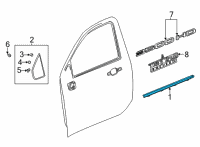 OEM 2020 GMC Sierra 3500 HD Belt Molding Diagram - 84901298