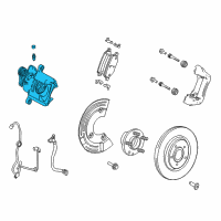 OEM 2018 Ford Explorer Caliper Diagram - FB5Z-2553-A