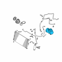 OEM 2000 Toyota RAV4 REMAN Compressor Ass Diagram - 88320-42050-84