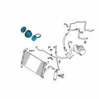 OEM 1997 Toyota RAV4 Clutch Assembly, Magnet Diagram - 88410-42010