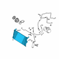 OEM 1998 Toyota RAV4 Condenser Diagram - 88460-42021