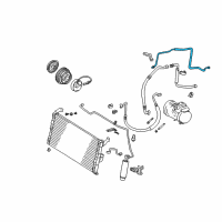 OEM 1996 Toyota RAV4 Pipe, Cooler Refrigerant Liquid, B Diagram - 88716-42060