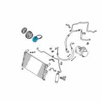 OEM 1996 Toyota RAV4 Clutch Coil Diagram - 88411-42010