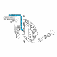 OEM BMW 325xi Metal Tube, Corrugated Diagram - 61-68-7-012-618