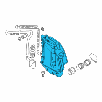 OEM 2000 BMW 323Ci Windshield Cleaning Container Diagram - 61-68-8-374-557